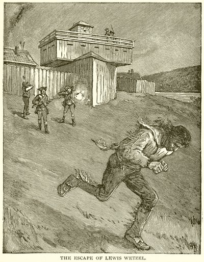 The Escape of Lewis Wetzel by English School