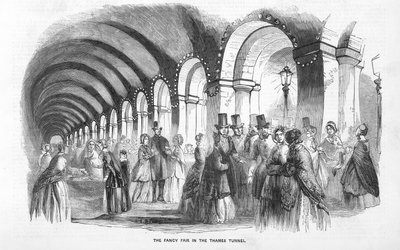 The Fancy Fair in the Thames Tunnel by English School