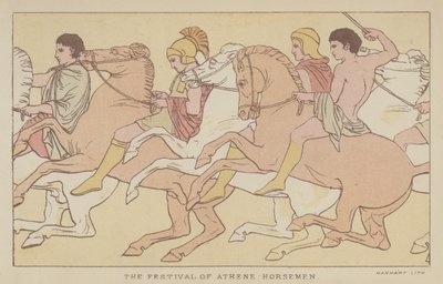 The Festival of Athene, Horsemen by English School
