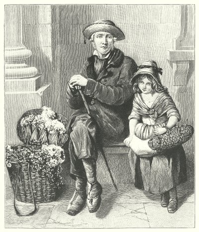 The Flower Gatherers by English School