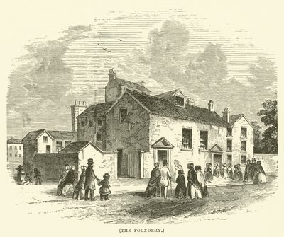 The Foundery (engraving) by English School