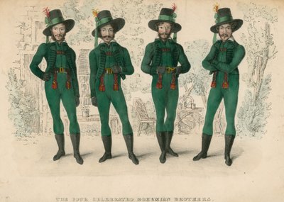 The Four Celebrated Bohemian Brothers by English School