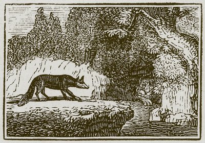 The Fox and the Sick Lion by English School