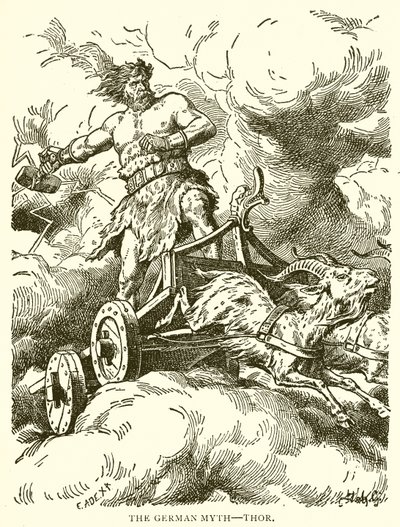 The German Myth--Thor by English School