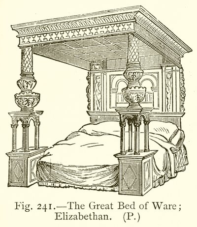 The Great Bed of Ware (Elizabethan) by English School