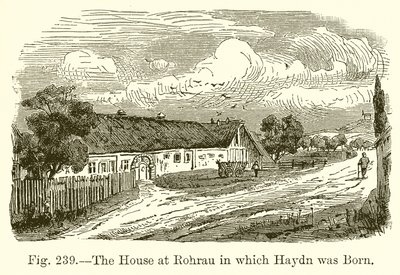 The House at Rohrau in which Haydn was Born by English School