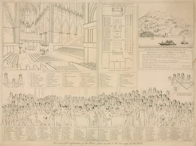 The House of Lords at the time of the trial of Queen Caroline in 1820 by English School