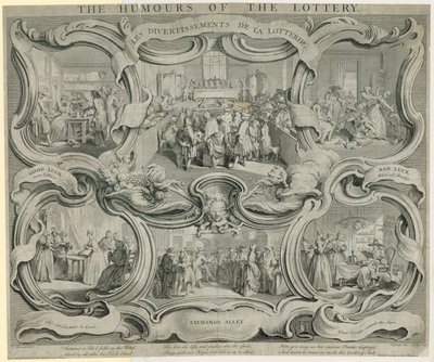 The Humours of the Lottery by English School