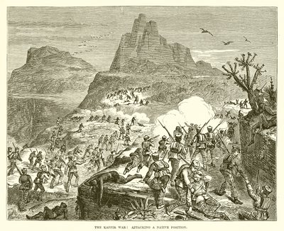 The Kaffir War: Attacking a Native Position by English School
