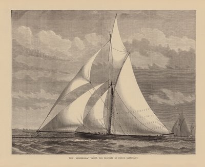 The "Kriemhilda" Yacht, The Property of Prince Batthyany by English School
