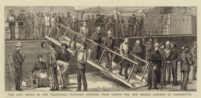 The Late Rising in the Transvaal, Wounded Soldiers from Laing