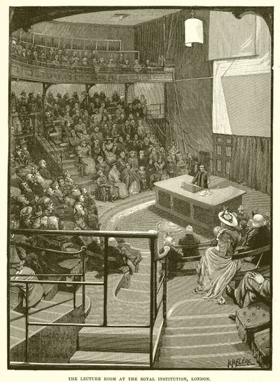 The Lecture Room at the Royal Institution, London by English School