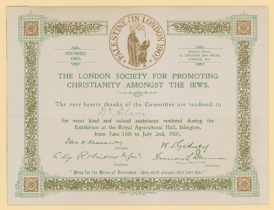The London Society for Promoting Christianity Amongst the Jews by English School