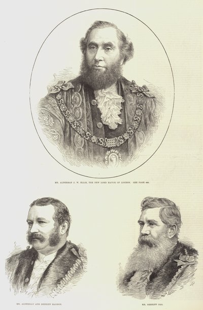 The Lord Mayor and Sheriffs of London by English School