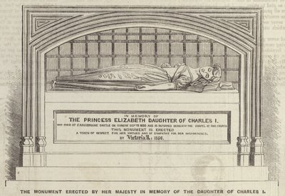 The Monument erected by Her Majesty in Memory of the Daughter of Charles I by English School