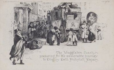 The Muggleton Coach, Preparing for the Memorable Journey to Dingley Dell, Pickwick Papers by English School