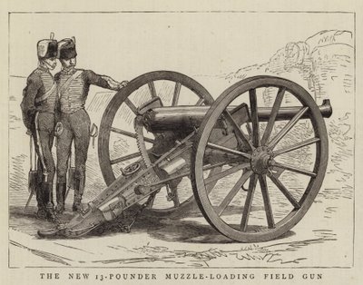 The New 13-Pounder Muzzle-Loading Field Gun by English School