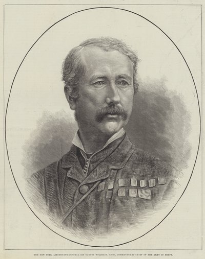 The New Peer, Lieutenant-General Sir Garnet Wolseley, GCB, Commander-in-Chief of the Army in Egypt by English School