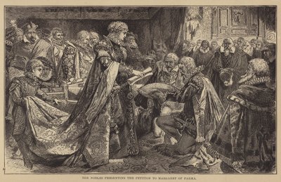 The Nobles Presenting the Petition to Margaret of Parma by English School