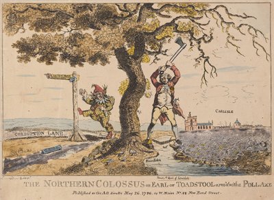 The Northern Colossus or Earl of Toadstool, published 1786 by English School