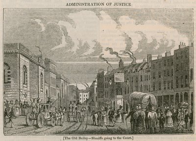 The Old Bailey - Sheriffs going to the Court by English School