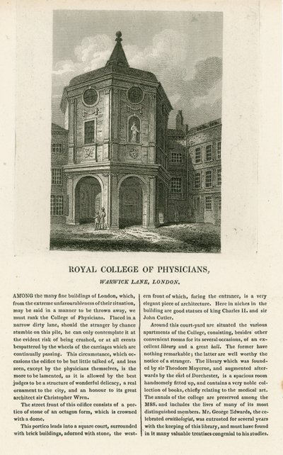 The Old College of Physicians in Warwick Lane by English School