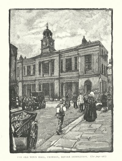 The Old Town Hall, Croydon, before Demolition by English School