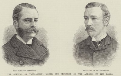 The Opening of Parliament, Mover and Seconder of the Address in the Lords by English School