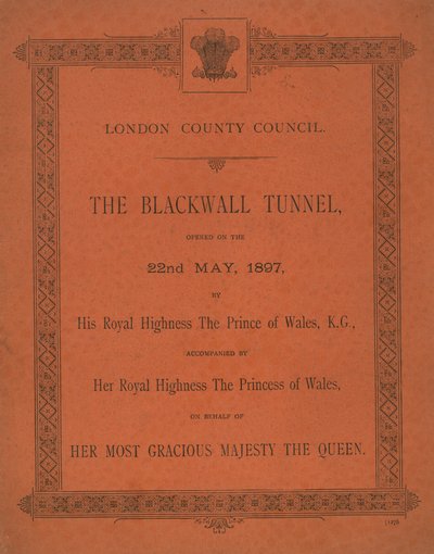 The Opening of the Blackwall Tunnel by English School