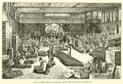 The Packing-Hall at Messrs Moet and Chandon