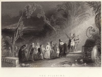 The Pilgrims by English School