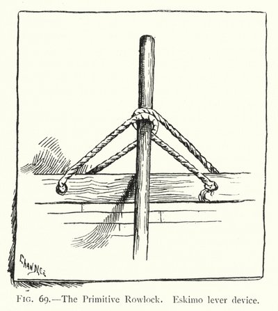 The Primitive Rowlock, Eskimo Lever Device by English School