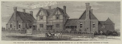 The Princess Alice Memorial Hospital at Eastbourne, to be opened today by the Prince and Princess of Wales (engraving) by English School