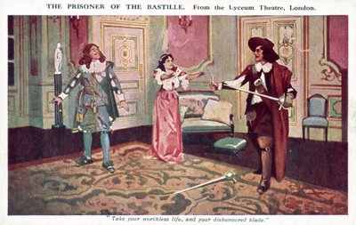 The Prisoner of the Bastille, from the Lyceum Theatre, London by English School