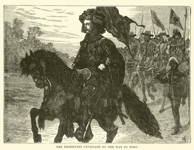 The Protestant Cavalcade on the Way to Bern by English School