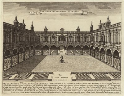 The Quadrangle Inside the Royal Exchange by English School