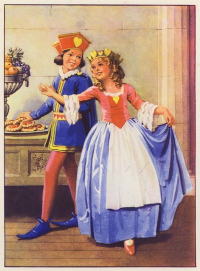 The Queen of Hearts and the Jack of Hearts by English School
