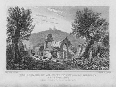 The Remains of an Ancient Chapel or Nunnery at West Hythe, Kent by English School