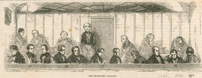 The Reporters Gallery at the House of Commons, Westminster, London by English School