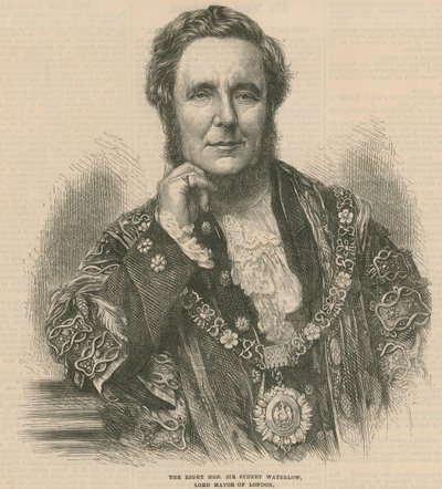 The Right Honourable Sir Sydney Waterlow, Lord Mayor of London by English School