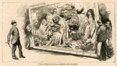 The Royal Academy, London; The Author of It All - Sampson and Solomon by English School