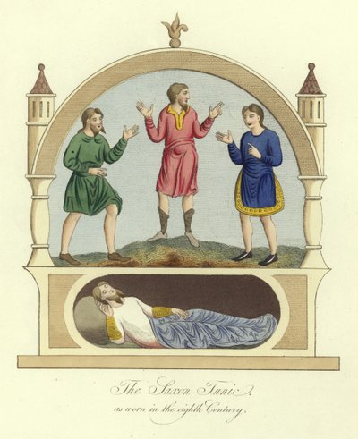 The Saxon Tunic as Worn in the 8th Century by English School