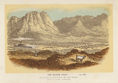 The Scape Goat, the Camp in the Plain of Er Raheh Mount Sinai, Horeb by English School