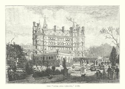 The "Star and Garter," 1886 by English School