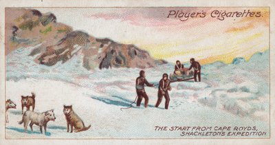 The Start from Cape Royds, Shackleton