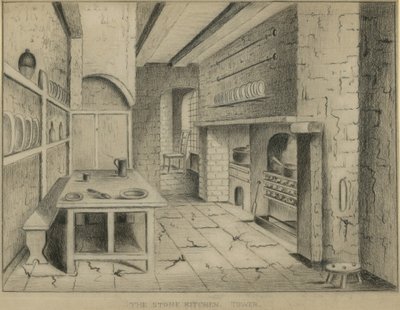 The Stone Kitchen in the Tower of London by English School