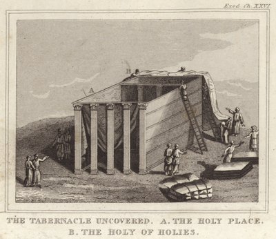 The Tabernacle Uncovered, A the Holy Place, B the Holy of Holies by English School