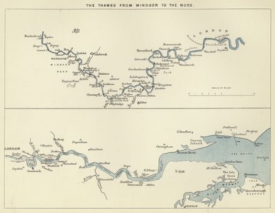 The Thames from Windsor to the Nore by English School