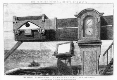 The Transit of Venus, The Model Used for Practice at Greenwich Observatory by English School