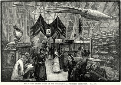 The United States Court at the International Fisheries Exhibition by English School